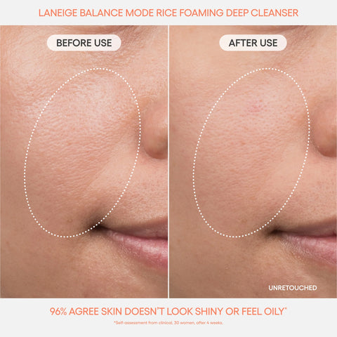 Balance Mode Rice Foaming Deep Cleanser